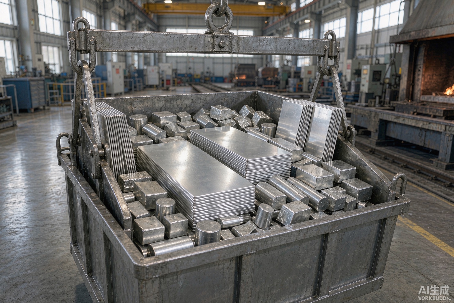 Virgin prime nickel charge being weighed into a VIM furnace at a Shanghai Hangbo Alloy melt shop, free of tramp elements - Hangbo Alloy